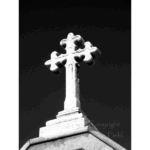St Joseph Cemetery - Cross BW
